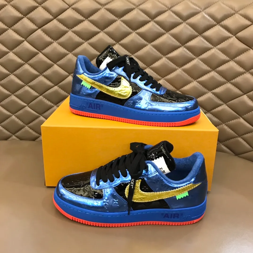 Men's shoes 💰p440 "*OUIS *UITTO*" x OFF-WHITE x Nike tripartite collaboration! Trendy and cool men's casual sports shoes with unrivaled color matching. The design idea basically continues the style of THE TEN. The Swoosh line and tongue label have a very familiar visual effect and are both fashionable and trendy! A must-have for fashionistas! The effect on your feet is absolutely stunning! (The original drawer packaging accessories are complete) Code number 38-45